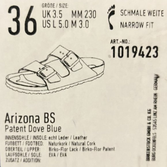 ⭐Host Pick⭐ Super Pretty and Rare Arizona Patent Dove Blue Birkenstocks - Picture 7 of 7